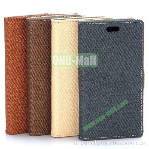 Cloth Texture Flip Stand Leather case for blackberry z3 with Magnetic